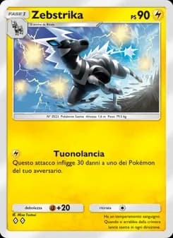 Zebstrika card in Italian