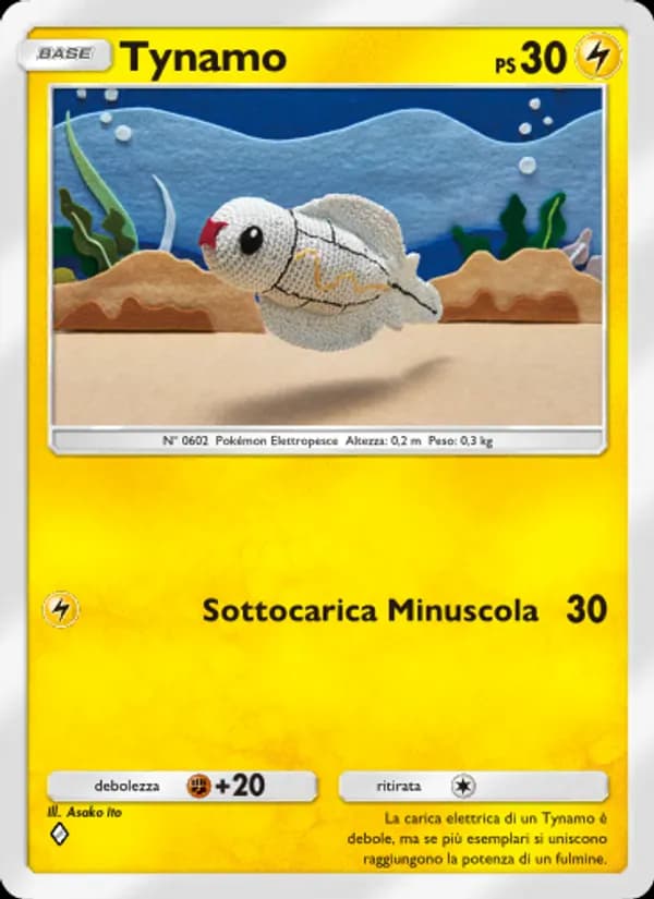 Tynamo card in Italian