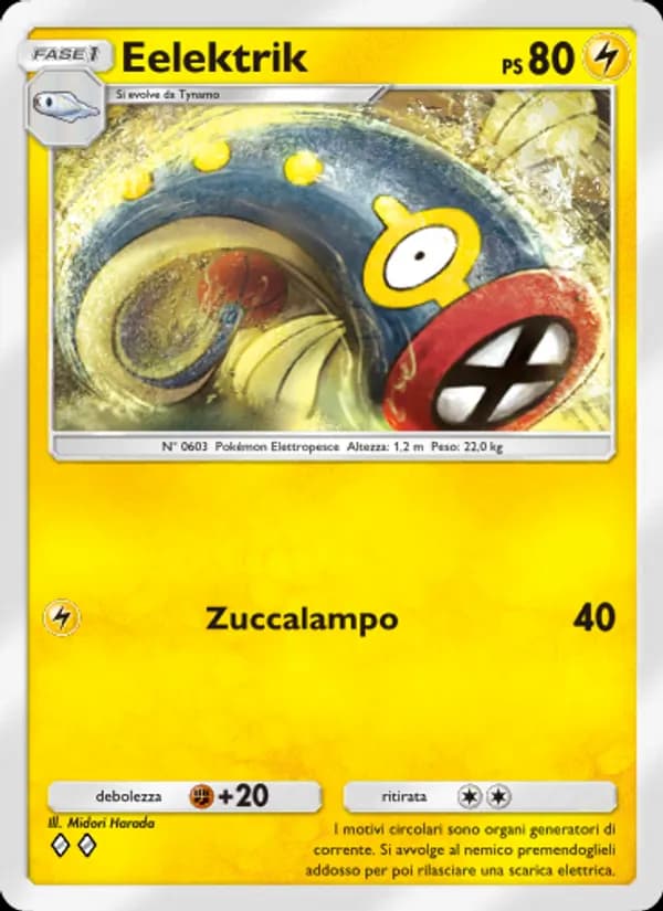 Eelektrik card in Italian
