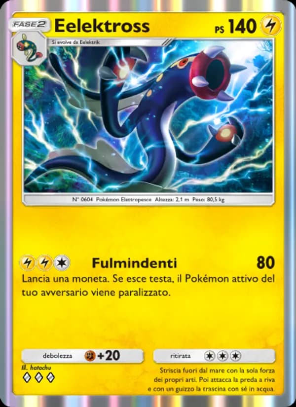 Eelektross card in Italian