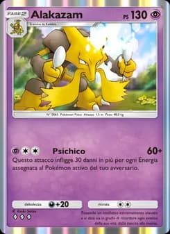 Alakazam card in Italian