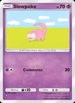 Slowpoke card in Italian