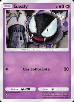 Gastly card in Italian