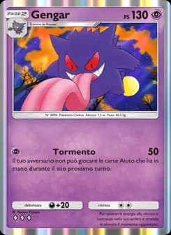 Gengar card in Italian