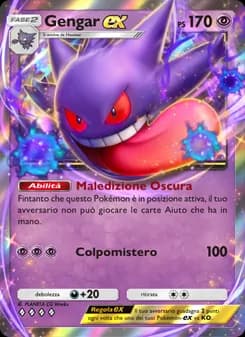 Gengar-ex card in Italian