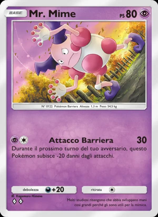 Mr. Mime card in Italian