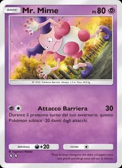 Mr. Mime card in Italian