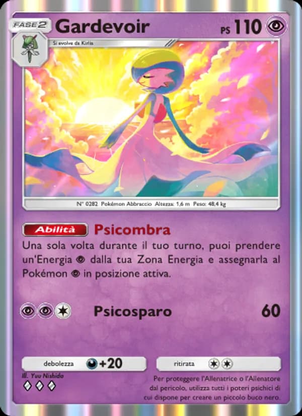 Gardevoir card in Italian