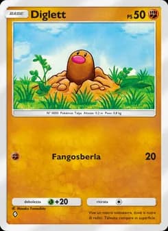 Diglett card in Italian