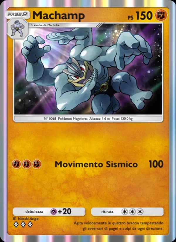 Machamp card in Italian