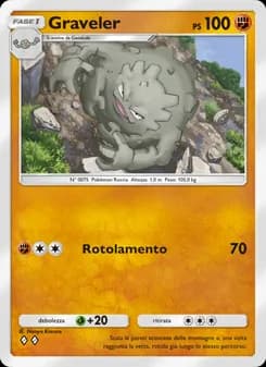 Graveler card in Italian