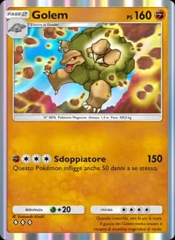 Golem card in Italian