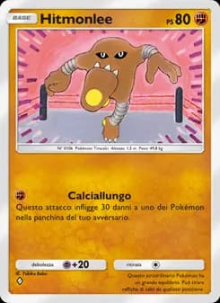 Hitmonlee card in Italian