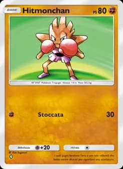 Hitmonchan card in Italian