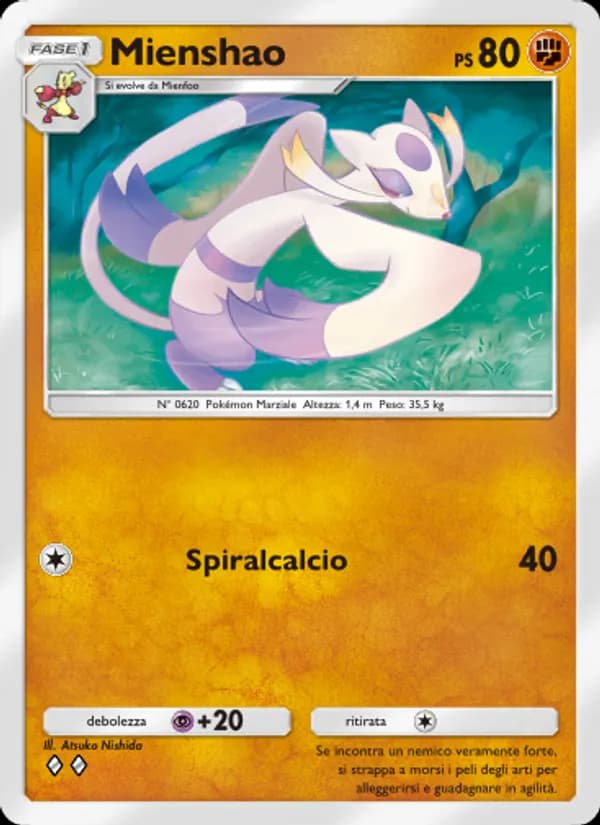 Mienshao card in Italian