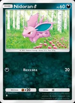 Nidoran ♂ card in Italian