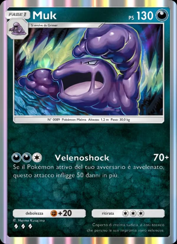 Muk card in Italian