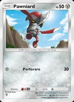 Pawniard card in Italian