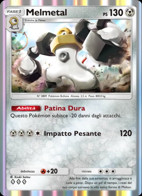 Melmetal card in Italian