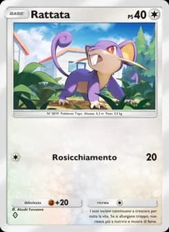 Rattata card in Italian