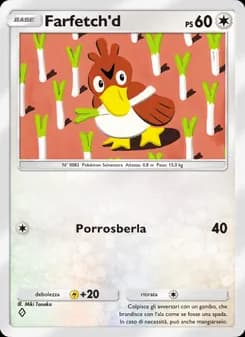 Farfetch'd card in Italian