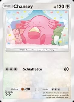 Chansey card in Italian