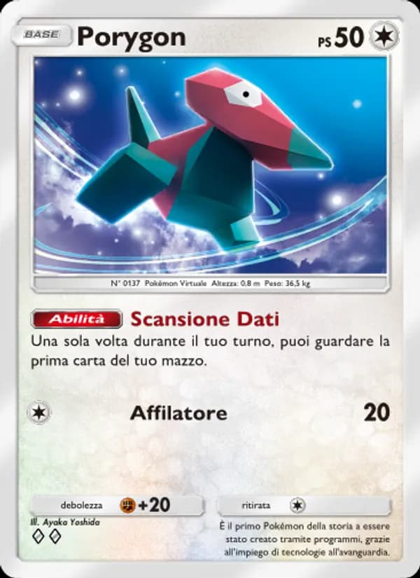 Porygon card in Italian