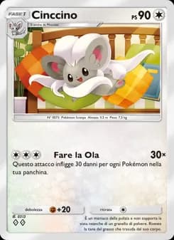 Cinccino card in Italian