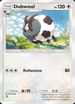 Dubwool card in Italian