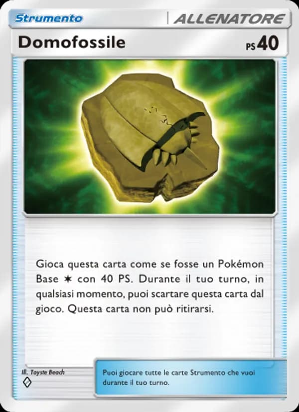 Domofossile card in Italian