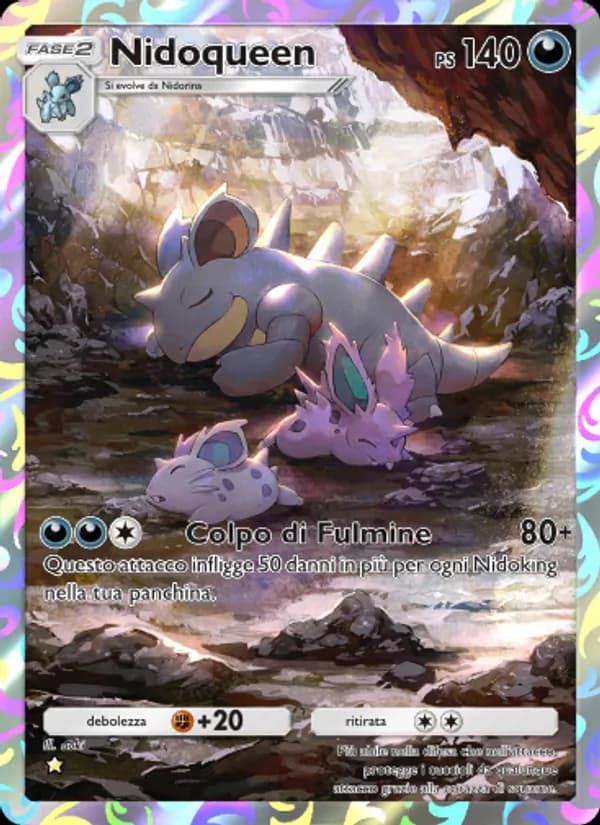 Nidoqueen card in Italian