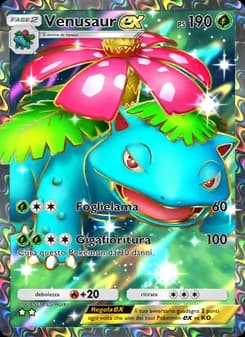 Venusaur-ex card in Italian