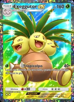 Exeggutor-ex card in Italian