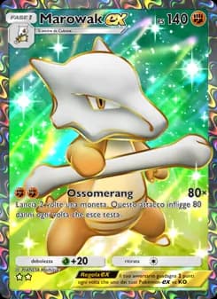 Marowak-ex card in Italian