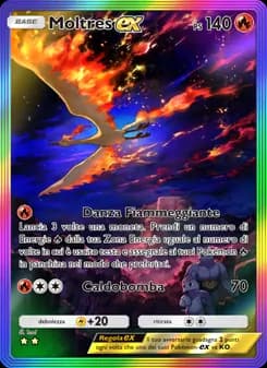 Moltres-ex card in Italian