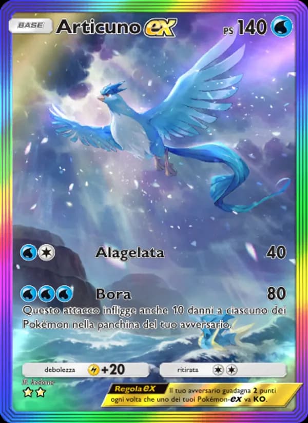 Articuno-ex card in Italian