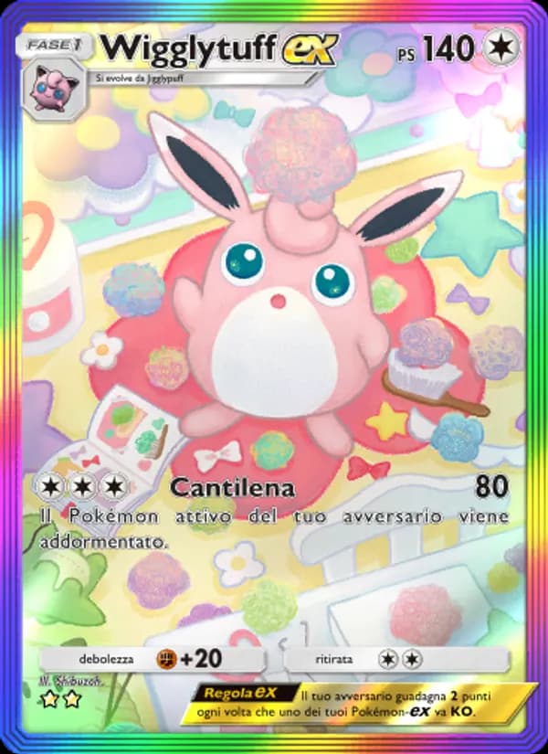 Wigglytuff-ex card in Italian