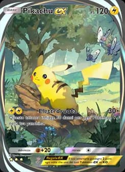 Pikachu-ex card in Italian