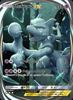 Mewtwo-ex card in Italian