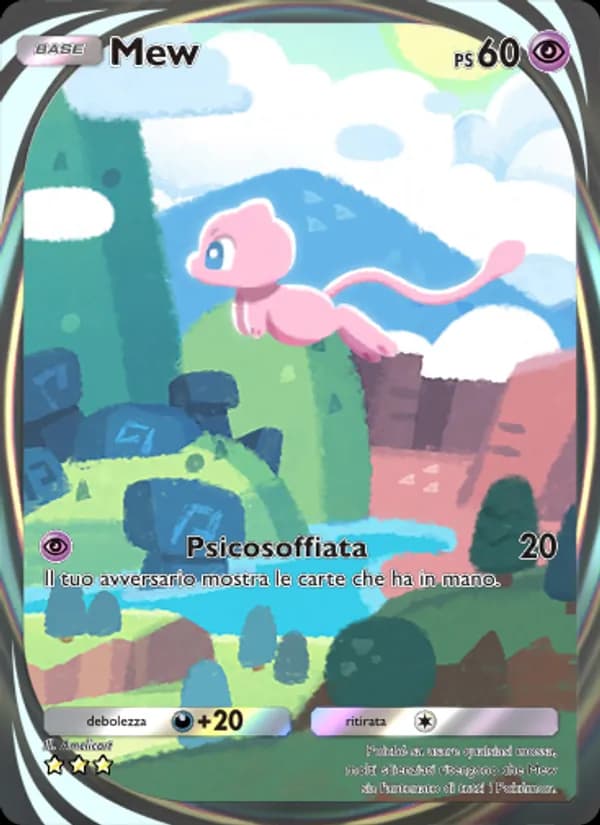 Mew card in Italian