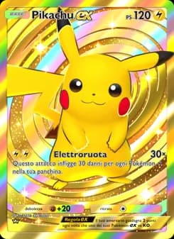 Pikachu-ex card in Italian