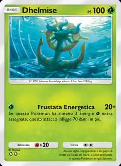 Dhelmise card in Italian
