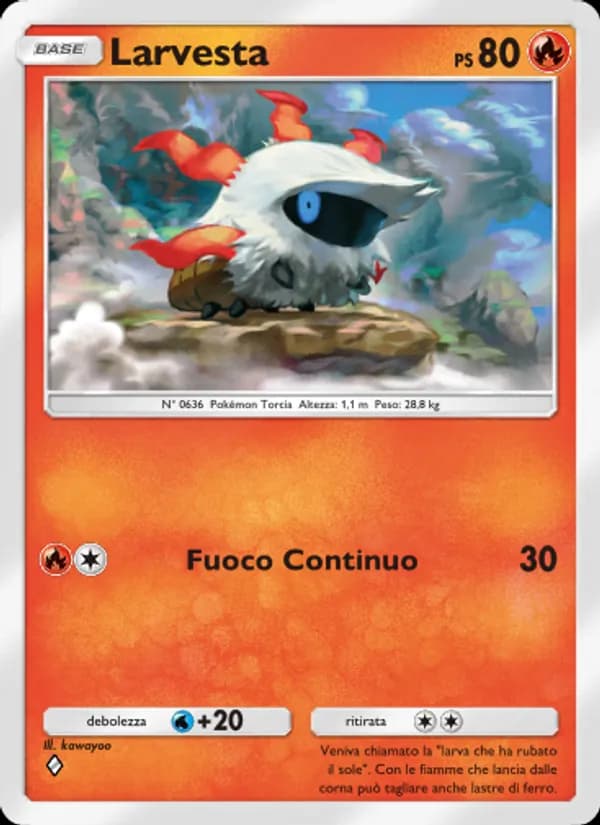 Larvesta card in Italian