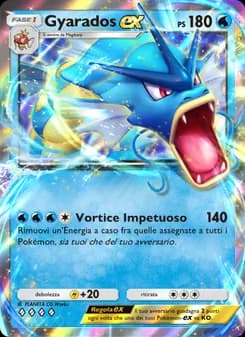 Gyarados-ex card in Italian