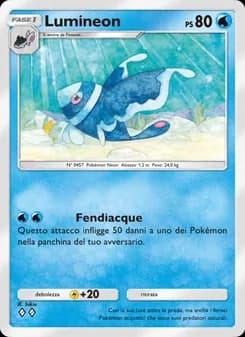 Lumineon card in Italian