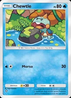 Chewtle card in Italian