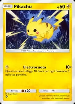 Pikachu card in Italian