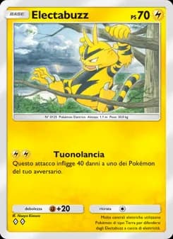 Electabuzz card in Italian