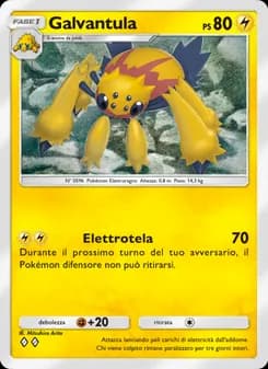 Galvantula card in Italian