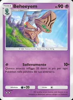 Beheeyem card in Italian